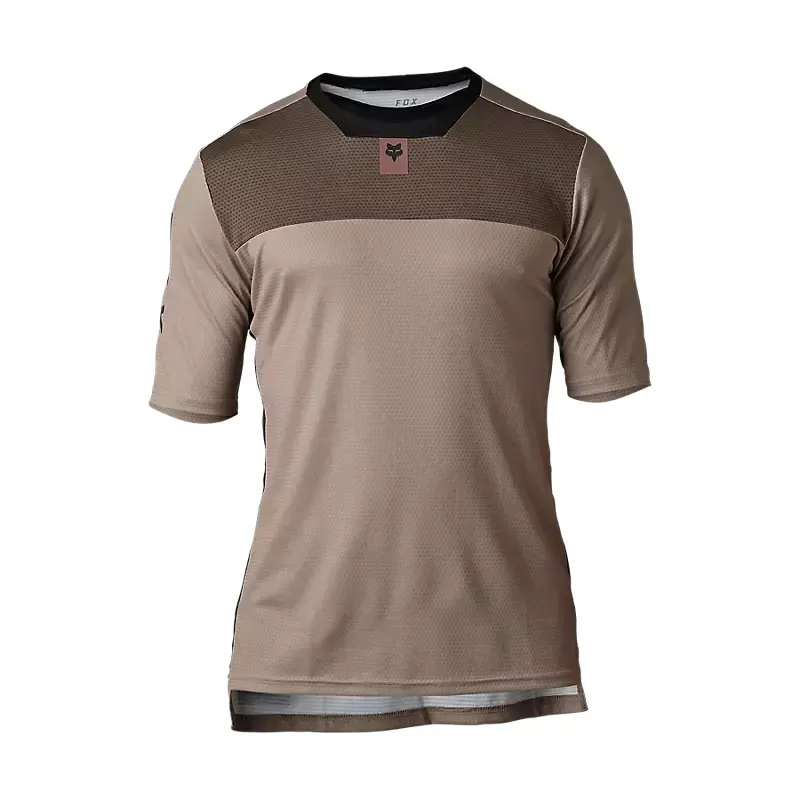 Fox Defend Short Sleeve Jersey in Mocha