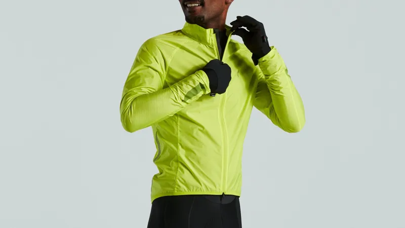Specialized HyprViz Race-Series Mens Wind Jacket in Yellow-2
