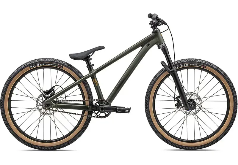 Specialized P.2 24in Dirt Jump Bike in Dark Moss Overspray/Oak Green/Harvest Gold