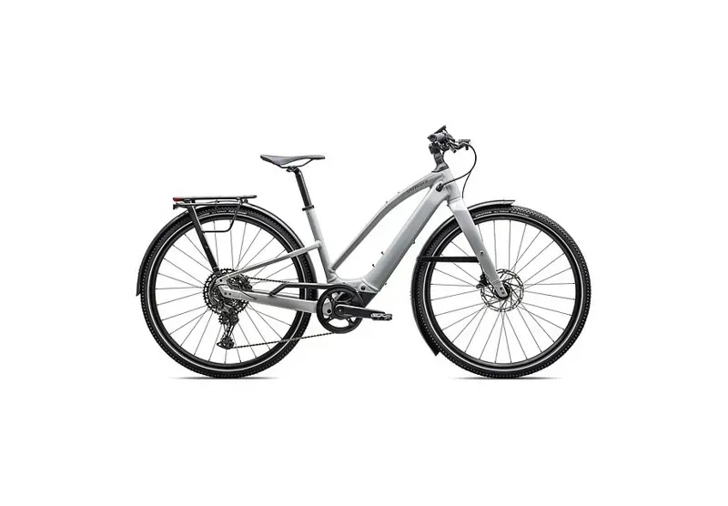 Specialized Turbo Vado 5.0 Step-Through eHybrid Bike in Gloss Dove Gray