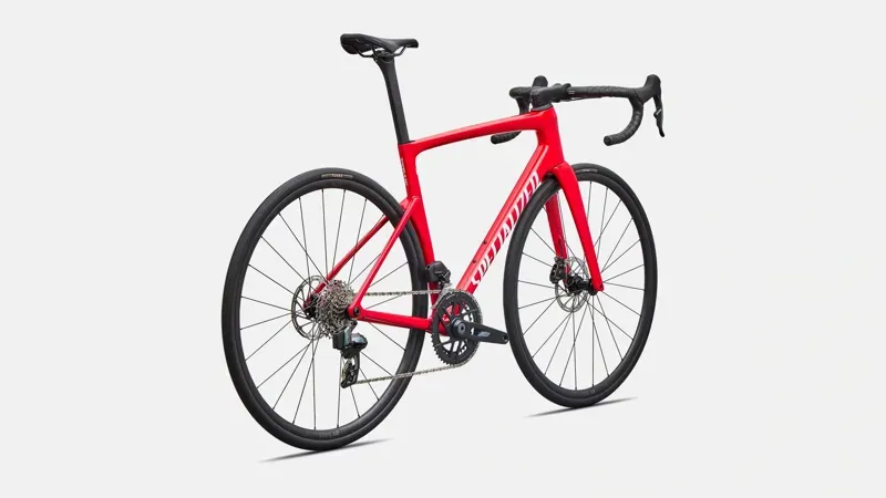 Specialized Tarmac SL9 Comp SRAM Riv. AXS Road Bike in Vivid Red/White-2