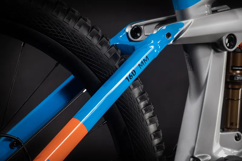 2021 Cube Stereo Hybrid 160 HPC Actionteam 625 27.5 Kiox MTB in Silver-4