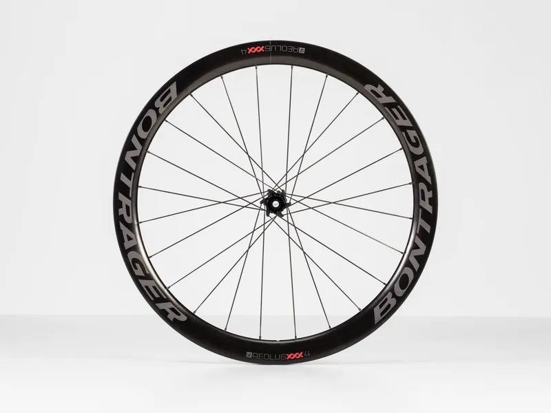 Bontrager Aeolus XXX 4 TLR Disc Carbon Clincher Road Wheel in Black-1