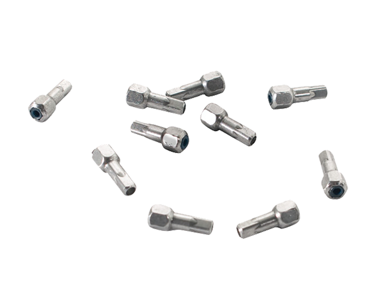 Alpina Locking Hex Head Brass Nipple 10-pack in Silver