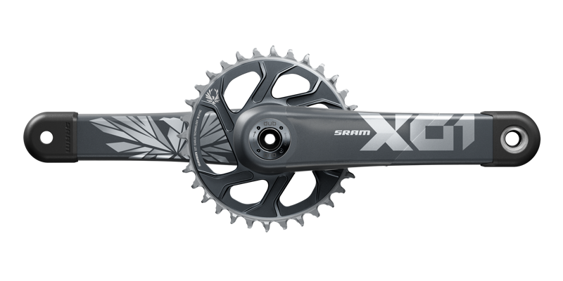 SRAM X01 Eagle Boost 148 DUB 12-sp. 170mm Cr-set 170mm in Lunar Polar-1