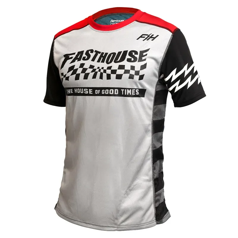 2022 Fasthouse Classic Velocity Short Sleeve Jersey in Silver/Indigo