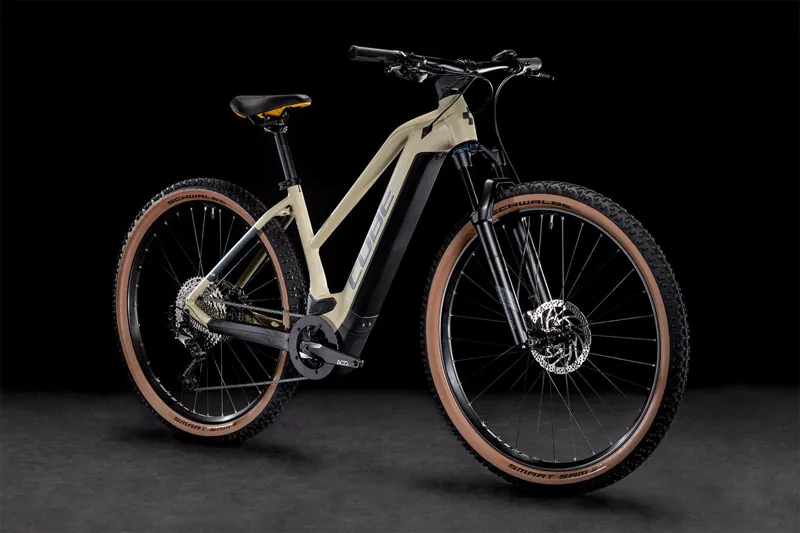 2022 Cube Reaction Hybrid Pro 625 Electric Mountain Bike in Brown-6