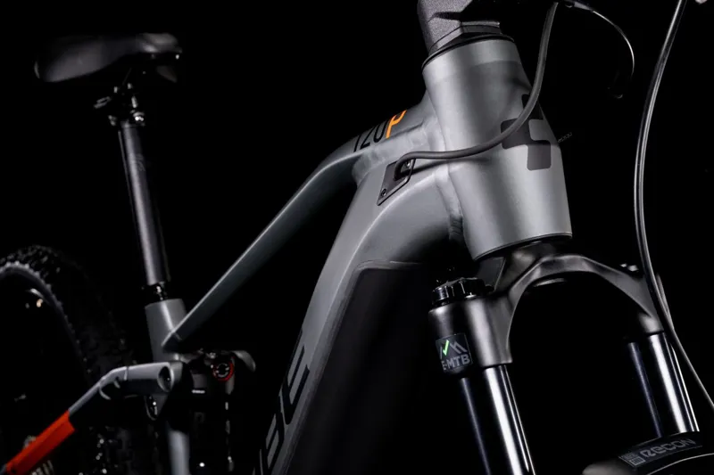 2022 Cube Stereo Hybrid 120 Pro 625 Electric Mountain Bike in Grey-2