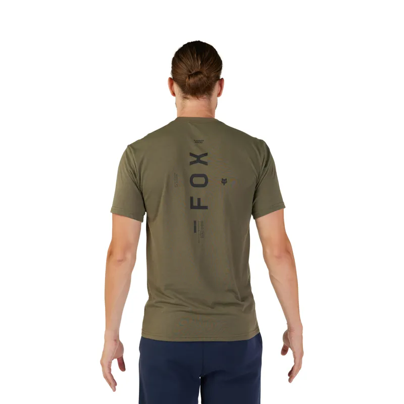 Fox Dynamic Short Sleeve Tech T-Shirt in Olive Green-1