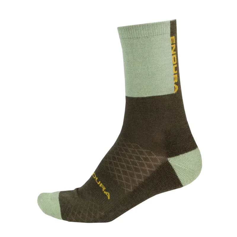 Endura BaaBaa Merino Winter Socks in Bottle Green