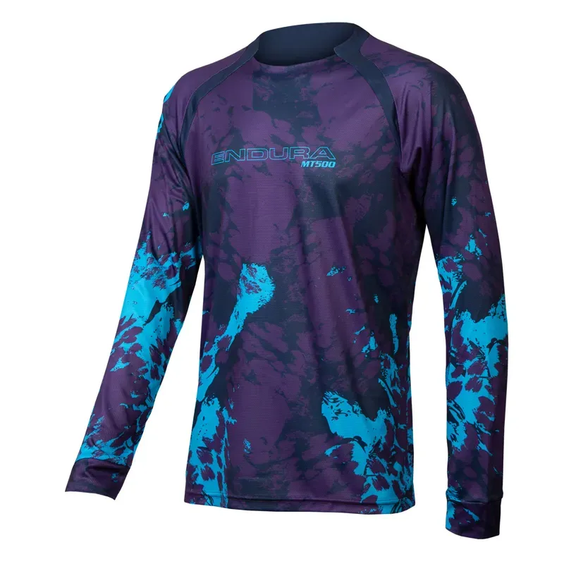 Endura MT500 Animo Long Sleeve Jersey in Purple