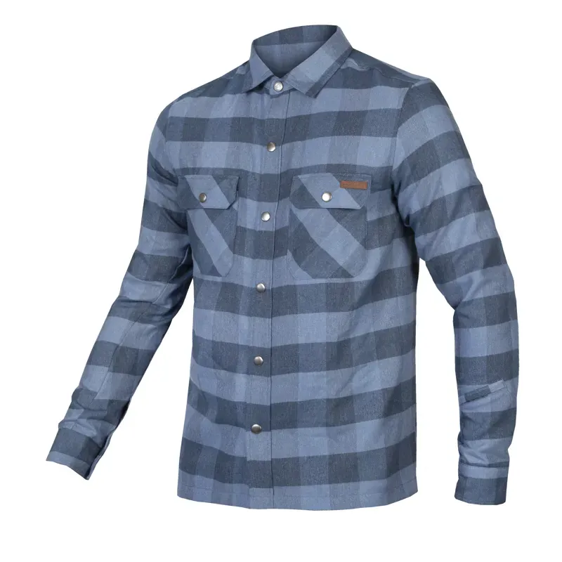 Endura Hummvee Flannel Shirt in Ensign Blue