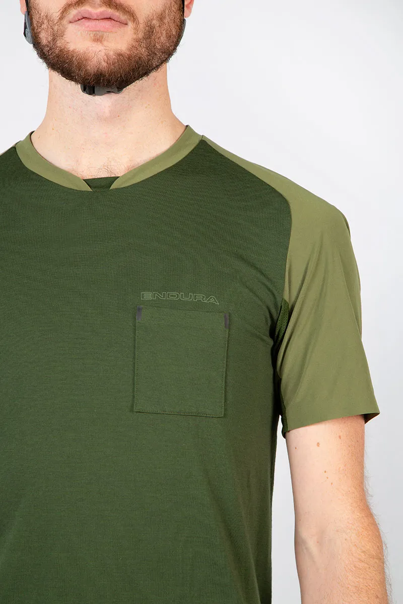 Endura GV500 Foyle T Cycling Top in Green -2