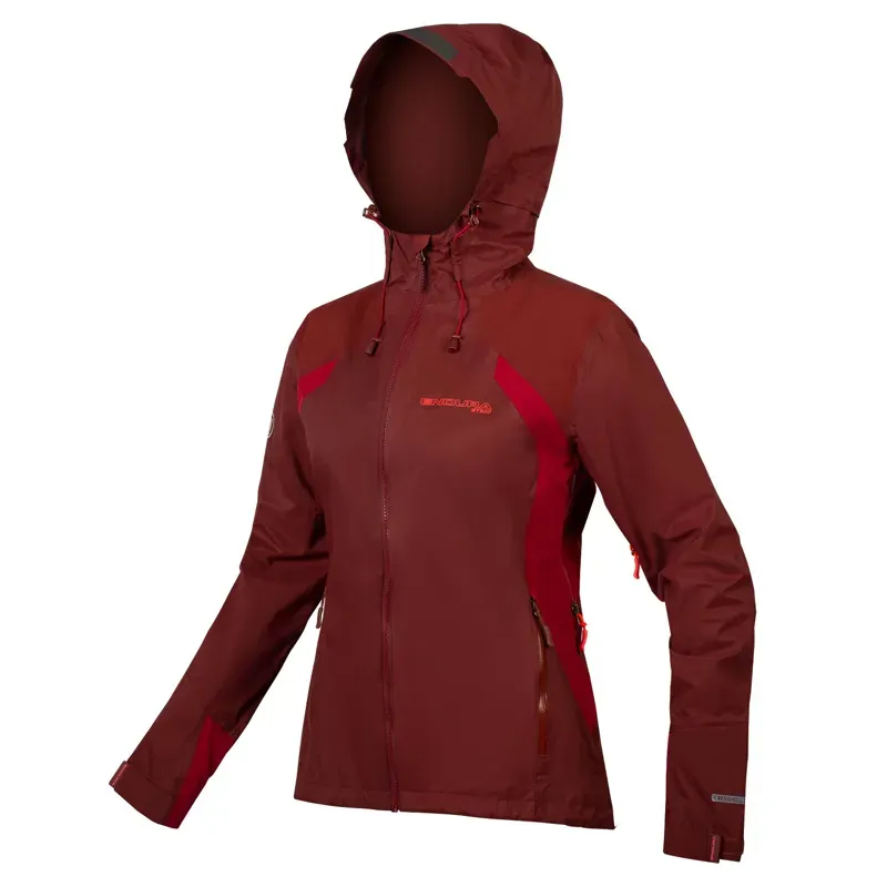 Endura MT500 Womens Waterproof Jacket in Red