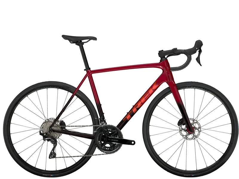 Trek Emonda ALR 5 Road Bike In Crimson to Dark Carmine Fade