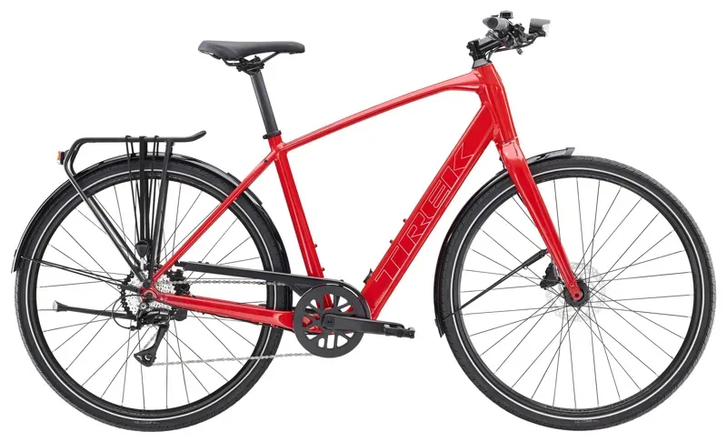 Trek FX+ 2 LT Electric Bike in Viper Red