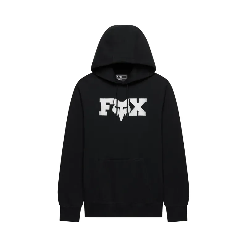 Fox F Head X Fleece Pullover Hoodie in Black