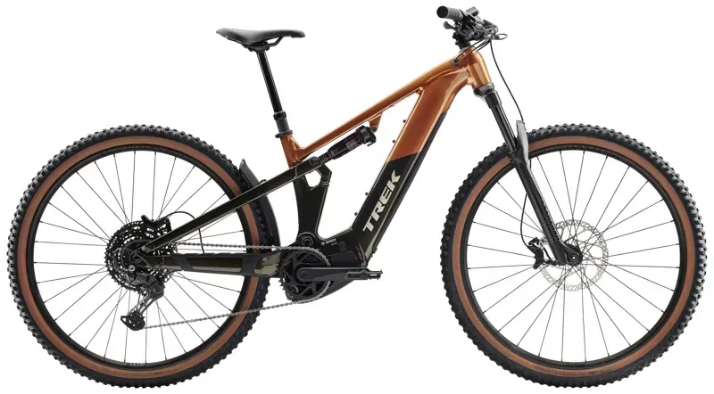 Trek Powerfly FS+ 4 Gen 4 E-Mountain Bike In Pennyflake/Black Olive