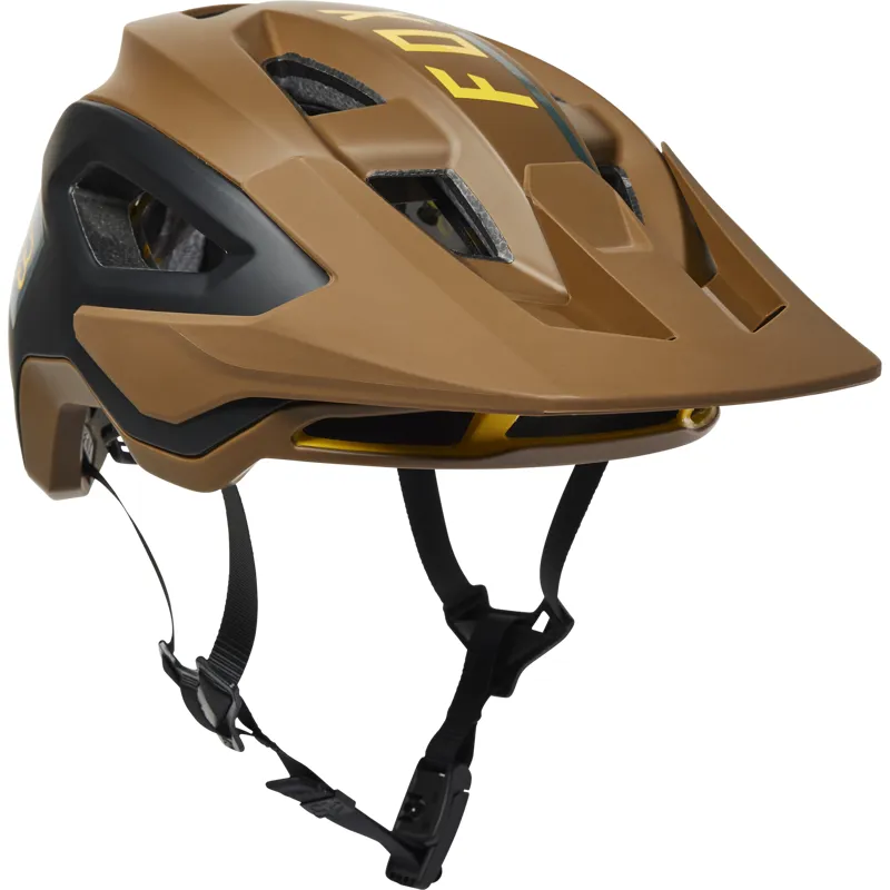 Fox Racing Speedframe Pro Blocked CE Helmet in Nutmeg