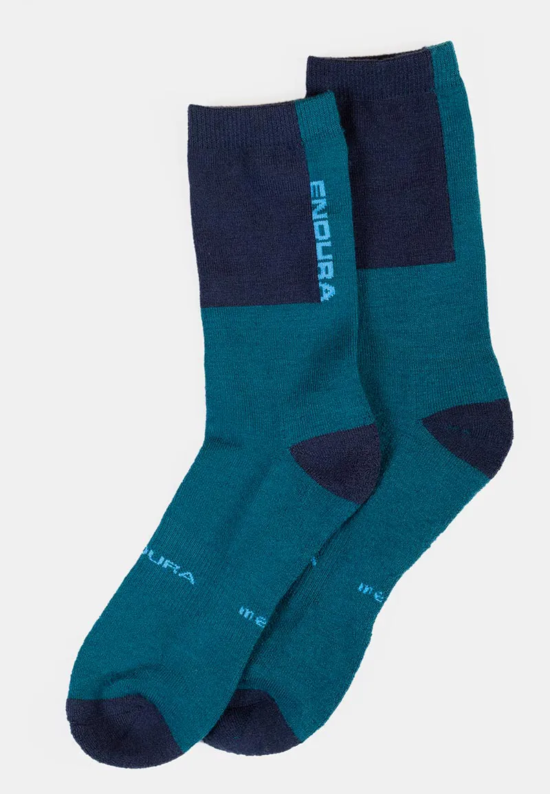 Endura BaaBaa Merino Winter Socks in Electric Blue -1
