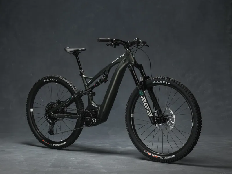2022 Whyte E-150 RS 29er Full Suspension Electric Mountain Bike in Green-1