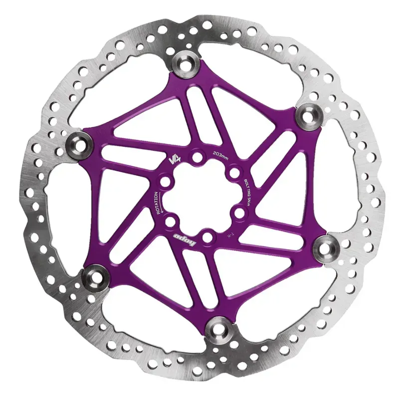 Hope V4 Vented 6-bolt Float/Wave 203mm DB Rotor in Purple