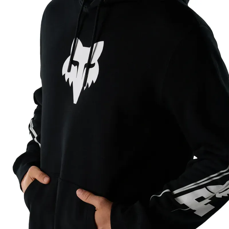 Fox Apex Fleece Pullover Hoodie in Black-5