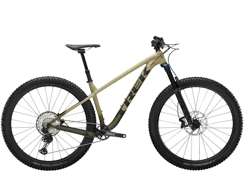 Trek Roscoe 9 Mountain Bike in Quicksand to Olive Fade/Black