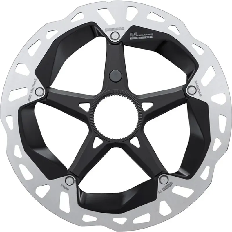 Shimano STEPS RT-EM910 180mm Centre Lock Rotor in Silver
