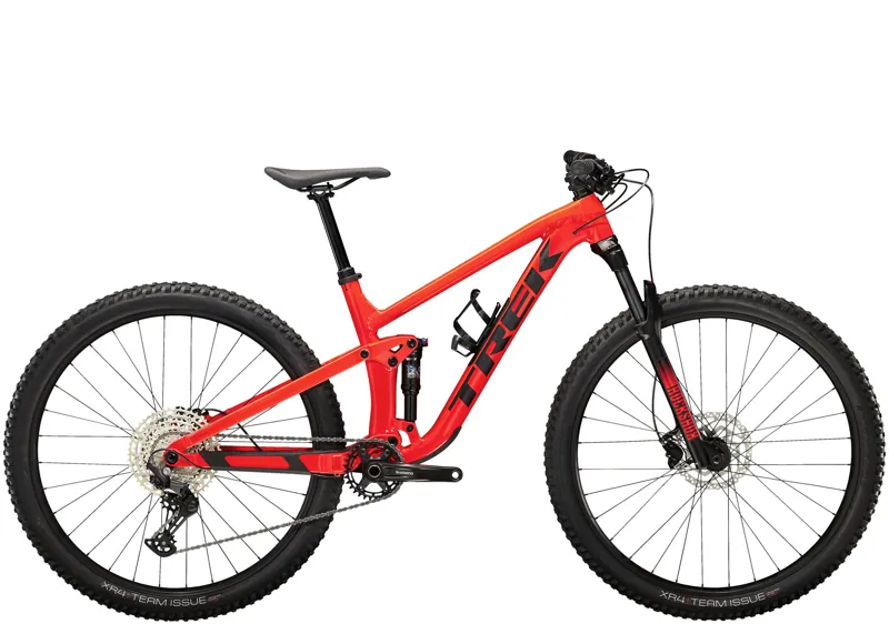 2022 Trek Top Fuel 5 Deore XC Mountain Bike in Radioactive Red