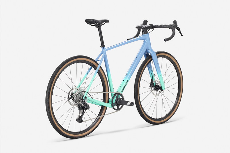 Trek Checkpoint ALR 5 Gen 3 Gravel Bike in Fjord Blue to Miami Green Fade-1