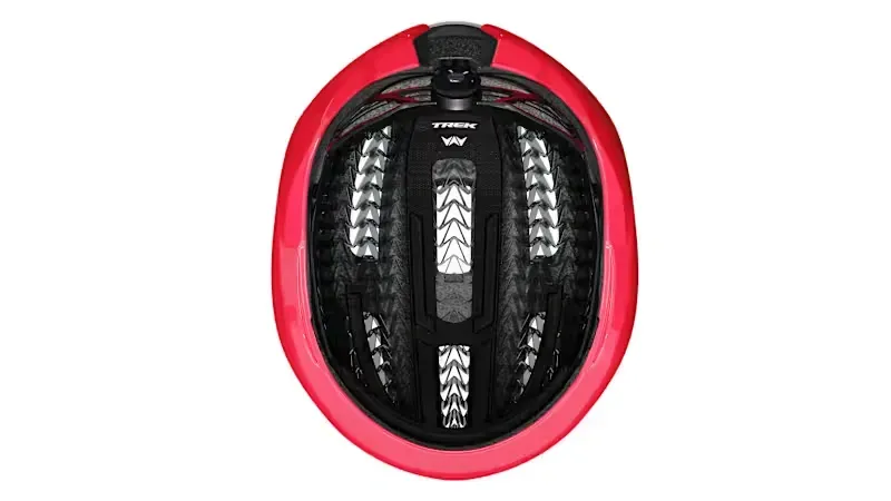 Trek Circuit WaveCel Helmet in Era White/Radioactive Coral-3