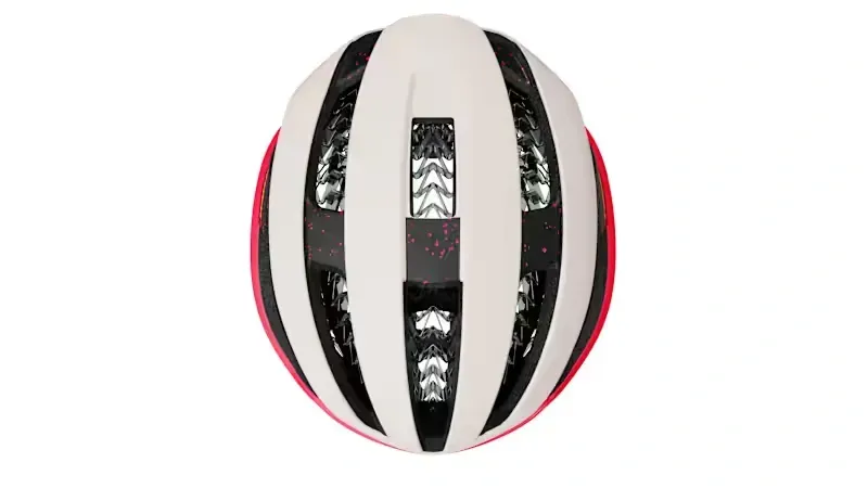 Trek Circuit WaveCel Helmet in Era White/Radioactive Coral-5