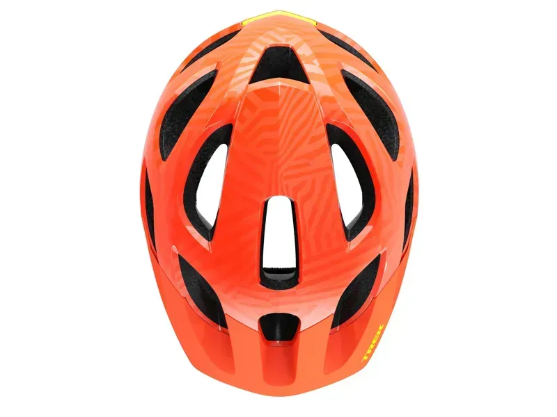 Trek Tyro Kids Bike Helmet In Radioactive Orange/Gloss-5
