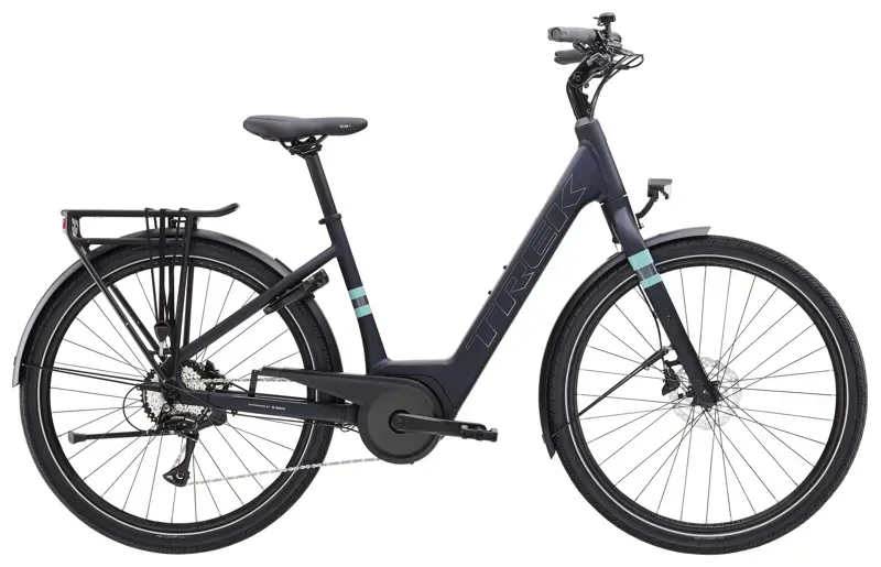 Trek Verve+ 1 Lowstep e-Bike In Matte Deep Dark Blue